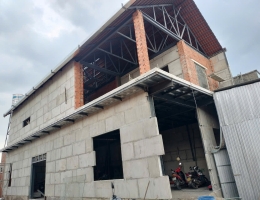 Dự Án Nhà Tiền Chế Kết Hợp Tấm Tường T10 610x1220x100mm (Bê Tông Nhẹ) Khu Vực Củ Chi, TPHCM