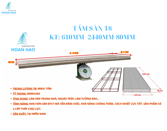 TẤM SÀN T8